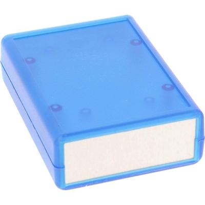 Hammond Electronics 1593PALTBU Handbehuizing 92 x 66.5 x 28 ABS kunststof, Aluminium Blauw (transparant) 1 stuk(s)