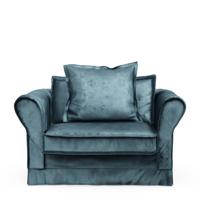 Rivièra Maison Loveseat 'Carlton' Velvet, kleur Petrol - thumbnail