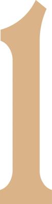 Vaessen Creative • mdf cijfer ''1'' 21,8cm
