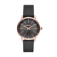 Horlogeband Diesel DZ5573 Leder Zwart 18mm - thumbnail