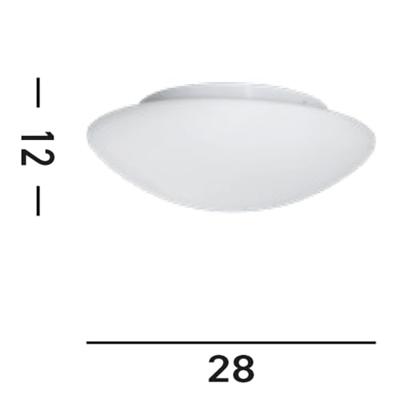 Searchlight Badkamer plafondlampFlush Ø 28cm - 1910-28