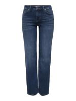 Only Onlblush Mid Straight Dnm Tai021 Noos Straight Leg Dark Blue Denim - thumbnail