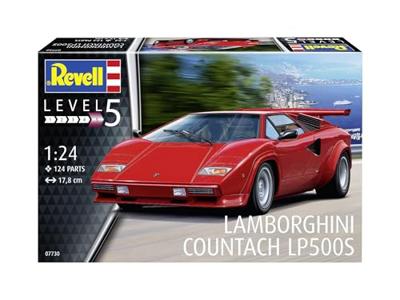 Revell 07730 Lamborghini Countach LP500S Auto (bouwpakket) 1:24 Revell 07730 Lamborghini Countach LP500S Auto (bouwpakket) 1:24