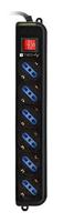 Techly IUPS-PCP-6V power uitbreiding 1,5 m 6 AC-uitgang(en) Zwart - thumbnail