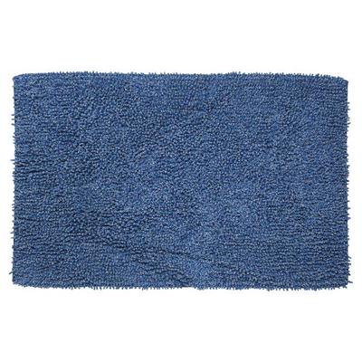 Badmat Misto Chenille Katoen 90x60 cm Blauw Badmat Misto Chenille Katoen 90x60 cm Blauw