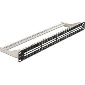 DeLOCK Keystone Patchpanel 19" 48 Port 1 HE patchpaneel