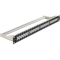 DeLOCK Keystone Patchpanel 19" 48 Port 1 HE patchpaneel - thumbnail
