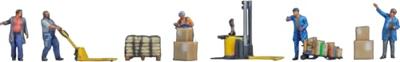 NOCH 35060 N Magazijnmedewerkers figuren Geverfd, Staand