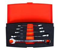 Bahco 1RM/S5 Steek-ringratelsleutelset 5-delig Sleutelbreedte (metrisch) 8 - 19 mm - thumbnail