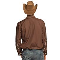 Cowboy blouse Country bruin - thumbnail