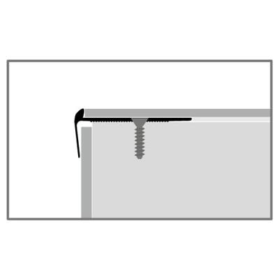 Küberit - Trapneusprofiel 860 15mm t.b.v. 3 mm PVC brons - 250 cm