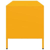 Tv-meubel 101,5x39x43,5 cm koudgewalst staal mosterdgeel - thumbnail