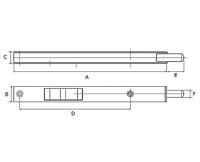 Kantschuif - 17x200mm - zwart - thumbnail