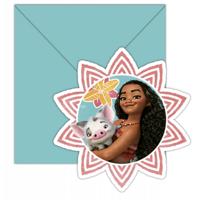 Uitnodigingen Vaiana (6st) - thumbnail