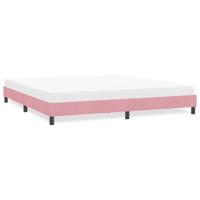 Bedframe zonder matras 180x210 cm fluweel roze - thumbnail