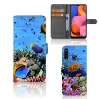 Samsung Galaxy A20s | Telefoonhoesje | Met pasjeshouder | Vissen - thumbnail
