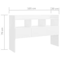 Dressoir 105x30x70 cm spaanplaat wit - thumbnail
