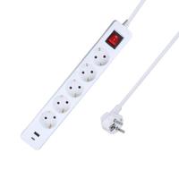 AS Schwabe 11376 Stekkerdoos Wit Randaarde stekker 1 stuk(s) - thumbnail