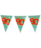 Happy Verjaardag Vlaggenlijn 90 Jaar (10m) - thumbnail