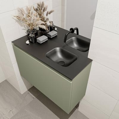 MONDIAZ OLAN 80cm toiletmeubel army. LEX wastafel urban rechts geen kraangat MONDIAZ OLAN 80cm toiletmeubel army. LEX wastafel urban rechts geen kraangat