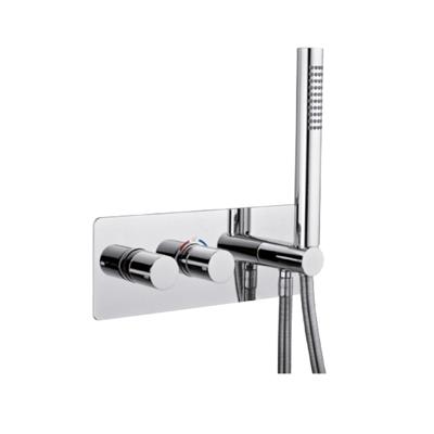 Inbouw Douchekraan Sanimex Giulini Thermostatisch 1-Uitgang Rechthoekig Incl. Handdouche En BOX Inbouwdeel Chroom Inbouw Douchekraan Sanimex Giulini Thermostatisch 1-Uitgang Rechthoekig Incl. Handdouche En BOX Inbouwdeel Chroom