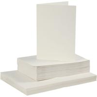 Creativ Company Kaarten en enveloppen off-white, 50 sets - thumbnail
