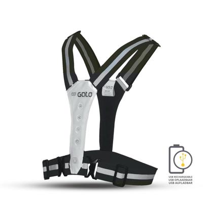 Gato safer sport led vest usb antracite one size