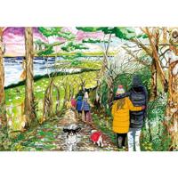 A Dog's Life Puzzel 4x 500 Stukjes - thumbnail