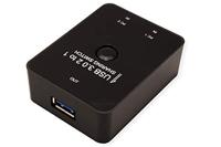 VALUE Handmatige USB 3.2 Gen 1 Switch, 2 Poorts - thumbnail