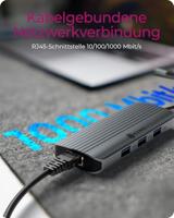 ICY BOX IB-DK4034a-CPD Bedraad USB 3.2 Gen 1 (3.1 Gen 1) Type-C Aluminium, Zilver - thumbnail
