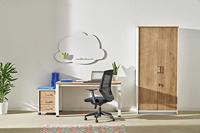Rocada Bureaustoel 908-3 Blauw, Zwart R908335 1 stuk(s) - thumbnail
