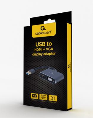 USB naar HDMI + VGA beeldschermadapter, space grey