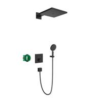Hansgrohe Raindance E inbouw douchesystreem met ShowerSelect thermostaat, mat zwart - thumbnail