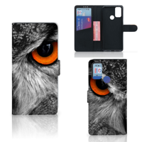 Alcatel 1S (2021) | Telefoonhoesje | Met pasjeshouder | Uil - thumbnail