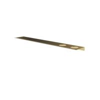 Hotbath &More Shelves - Planchet 80 Cm - Inclusief Bevestigingsrails - Met 2 Uitsparingen - Voor Zeepdispenser of Beker - Geborsteld Messing PVD - thumbnail