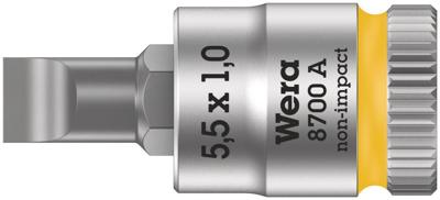Wera 8700 A FL Zyklop sleufschroeven bitdop 1,2x6,5x28mm dopsleutel Wera 8700 A FL Zyklop sleufschroeven bitdop 1,2x6,5x28mm dopsleutel