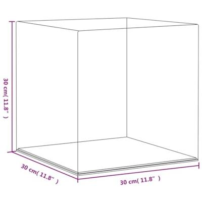 Vitrine transparant 30x30x30 cm acryl