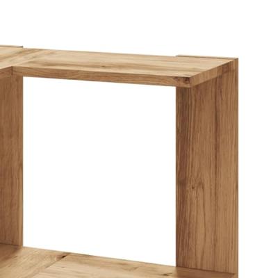 Boekenkast 3-laags hoek 50x50x102 cm hout artisanaal eikenkleur