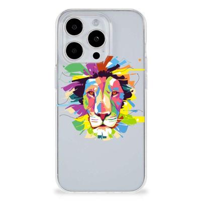 iPhone 15 Pro Telefoonhoesje met Naam Lion Color iPhone 15 Pro Telefoonhoesje met Naam Lion Color