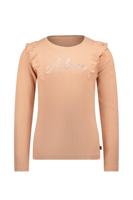 MAYCE Meisjes shirt rib ruffel - Sorbet - thumbnail