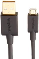 Amazon Basics 7A82V4 aansluitkabel, USB 2.0, USB-A-stekker naar Micro USB B-stekker (1 stuk), 0,9 m, zwart - thumbnail