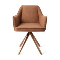 Jesper Home Eetkamerstoel 'Tome' Turn Rose, Draaibaar, kleur Cinnamon Bun - thumbnail