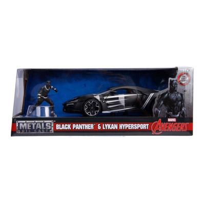Jada Toys Jada die-cast avengers black panther met auto 1:24