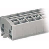 WAGO 264-212 Klemstrook 10 mm Spanveer Toewijzing: L Grijs 25 stuk(s)
