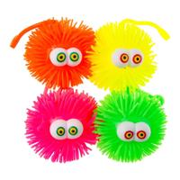 Duckiez Pufferbal met ogen, 10cm - thumbnail