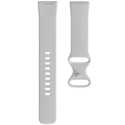 Fitbit Versa 3 & 4 / Sense 1 & 2 Sportbandje - Wit - Maat: S/M