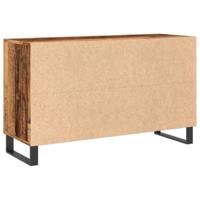 Dressoir 100x36x60 cm bewerkt hout oud houtkleurig - thumbnail