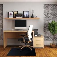 Floortex vloermat Cleartex Advantagemat, voor harde oppervlakken, rechthoekig, ft 116 x 150 cm, zwart - thumbnail