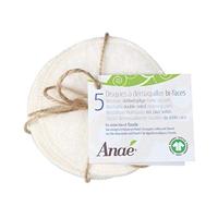 Anae Wasbare make-up schijfjes - bio-katoen - 5st - thumbnail