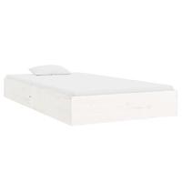 Bedframe massief hout wit 90x200 cm - thumbnail